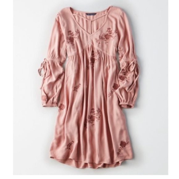 American Eagle Outfitters Dresses & Skirts - AMERICAN EAGLE | Dusty Rose Floral Boho dress | Sz Small